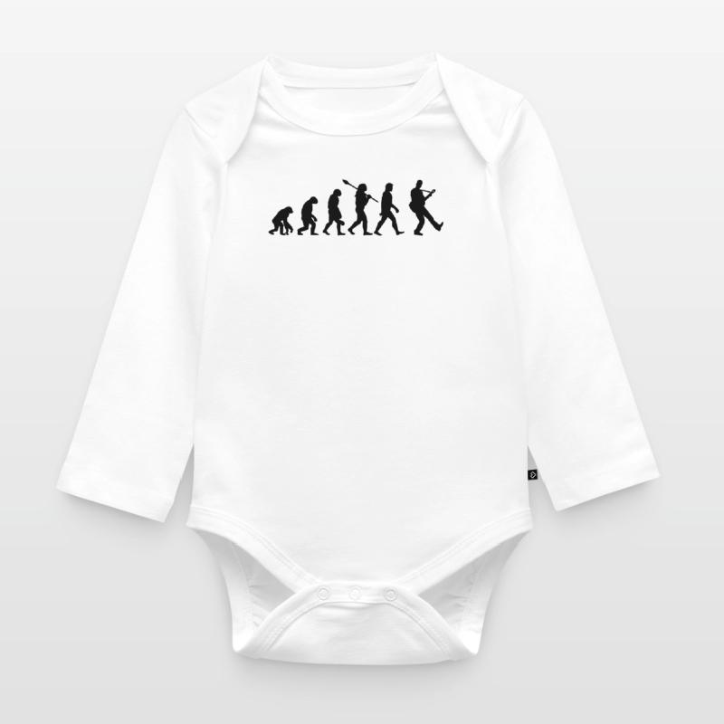 Evolutionary guitar Organic Longsleeve Baby Bodysuit