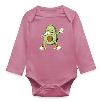 Avocats Dabbing Sport Outfi pour les amateurs d’avocat - Body Bébé bio manches longues - mauve - Devant