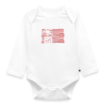 Kanji Japan Characters Paradise / Paradise - Organic Longsleeve Baby Bodysuit - white - Front