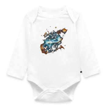 Nebula NGC 5189 - Organic Longsleeve Baby Bodysuit - white - Front