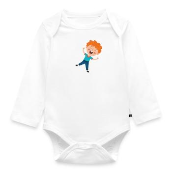 Je suis le grand frère - Body Bébé bio manches longues - blanc - Devant
