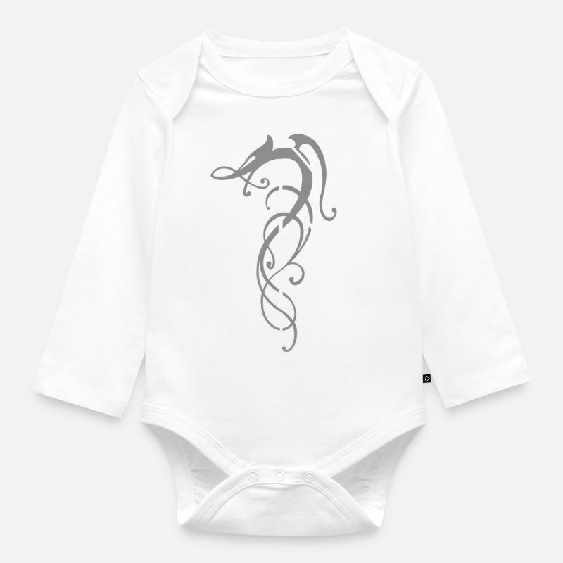 Ansuz - Baby Bio-Langarm-Body - Weiß