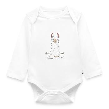Llamaste - Funny Llama Alpaca Lovers Gift - Organic Longsleeve Baby Bodysuit - white - Front