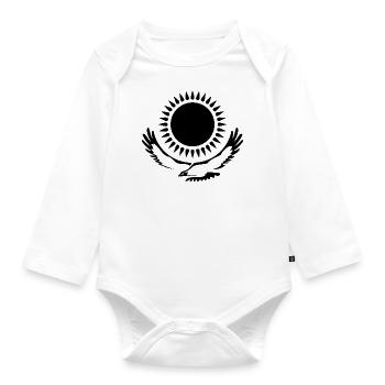 Kazakhstan République cadeau Kazakh Kazaïa - Body Bébé bio manches longues - blanc - Devant