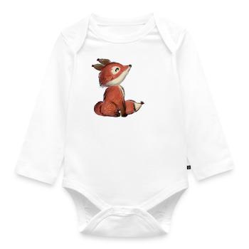Kleiner Fuchs - Baby Bio-Langarm-Body - Weiß - Vorne