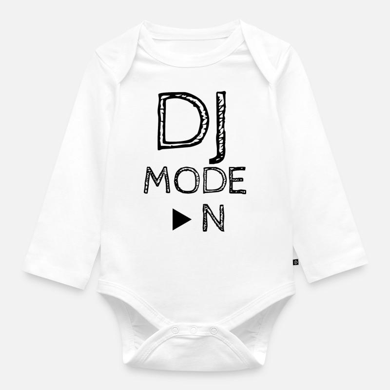 Mode DJ sur - Body Bébé bio manches longues - blanc