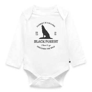 Forest is calling - Baby Bio-Langarm-Body - Weiß - Vorne