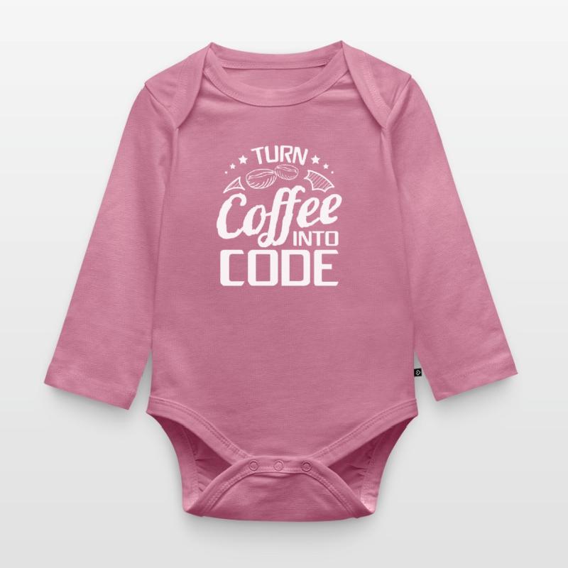 Je transforme le café en code - Logiciel de programmation Body Bébé bio manches longues