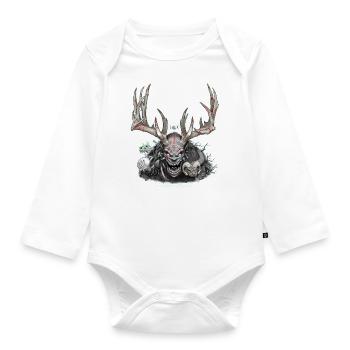 Cernunnos - Organic Longsleeve Baby Bodysuit - white - Front