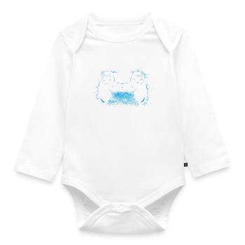 Always In Control Gamer Saying for Gamer Gamers - Organic Longsleeve Baby Bodysuit - white - Front