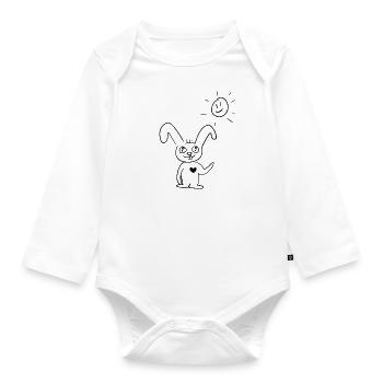 guten Morgen - Baby Bio-Langarm-Body - Weiß - Vorne