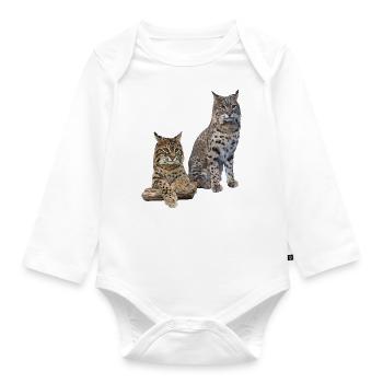 Lynx - Organic Longsleeve Baby Bodysuit - white - Front