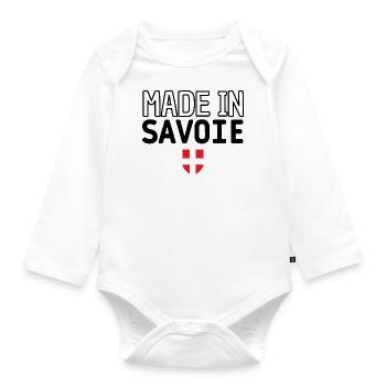 Made in Savoie - Organic Longsleeve Baby Bodysuit - white - Front
