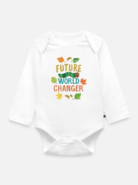 Die Kleine Raupe Nimmersatt Future World Changer - Baby Bio-Langarm-Body - Weiß