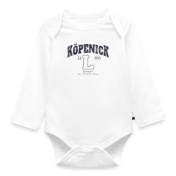 Köpenick BLN 12555 - Eiserner geht's nicht mehr - Baby Bio-Langarm-Body - Weiß - Vorne