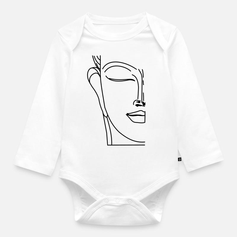 Buddha - Baby Bio-Langarm-Body - Weiß