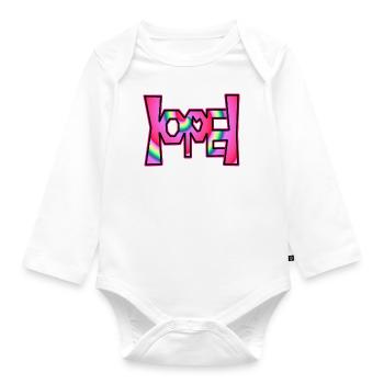The Hidden Hope - by YoshiArt - Organic Longsleeve Baby Bodysuit - white - Front