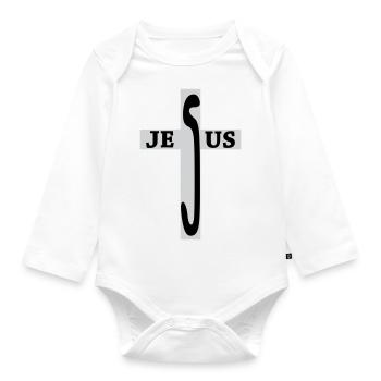 Jesus / Christentum / Katholisch - Baby Bio-Langarm-Body - Weiß - Vorne