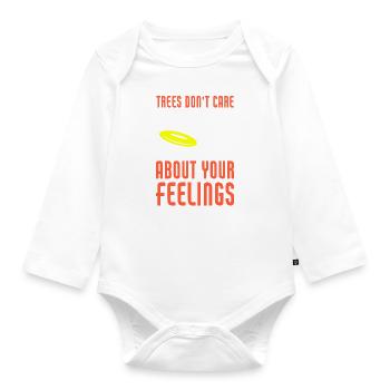 Funny Disc Golf Player Quote Disc Golfing - Baby Bio-Langarm-Body - Weiß - Vorne