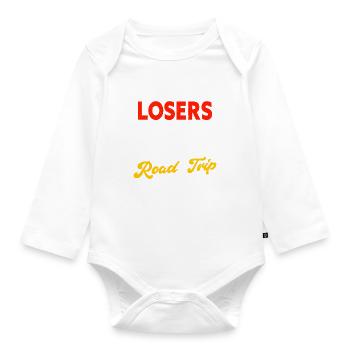 Get In Losers Were Going On A Road Trip Family - Organic Longsleeve Baby Bodysuit - white - Front