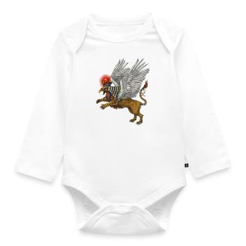 Ancient Egyptian Mythology Griffin - Organic Longsleeve Baby Bodysuit - white - Front