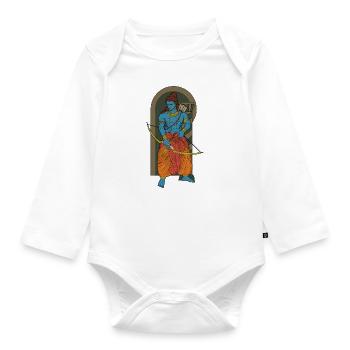 Dieu hindou - Rama - Body Bébé bio manches longues - blanc - Devant