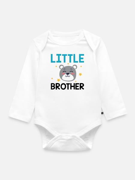 Brüderchen - Baby Bio-Langarm-Body - Weiß