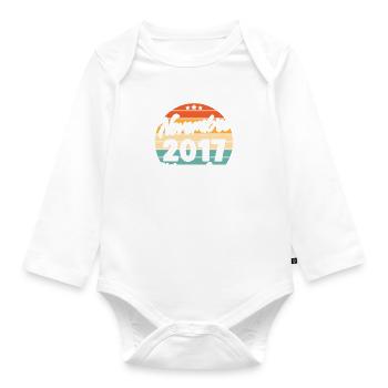 Cadeau Les légendes sont nées en Novembre 2017 - Body Bébé bio manches longues - blanc - Devant