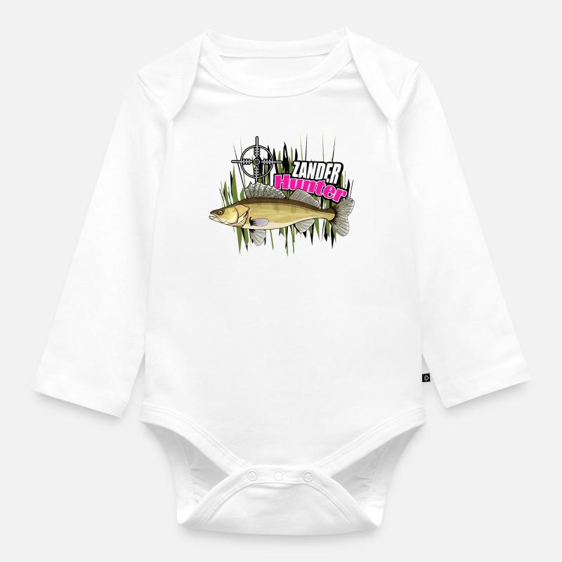 Zander Jäger - Baby Bio-Langarm-Body - Weiß