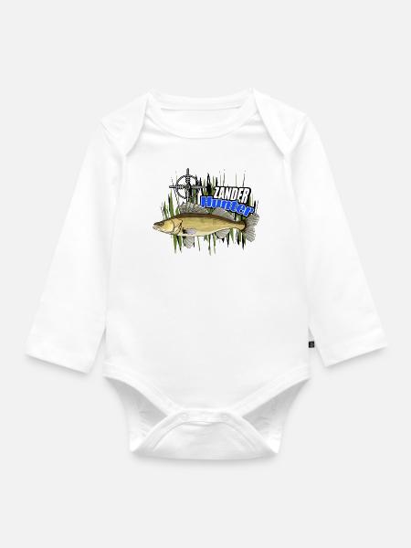 Zander Jäger - Baby Bio-Langarm-Body - Weiß