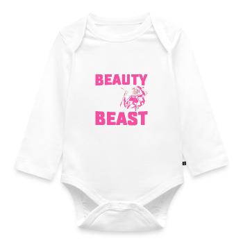 Funny Welding Woman Welder - Baby Bio-Langarm-Body - Weiß - Vorne