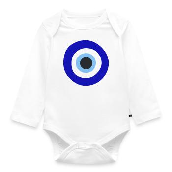 Eye - Organic Longsleeve Baby Bodysuit - white - Front