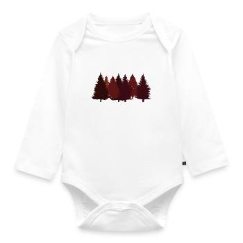 Tree Climbing - Baby Bio-Langarm-Body - Weiß - Vorne