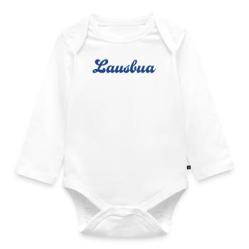 Lausbua - Baby Bio-Langarm-Body - Weiß - Vorne