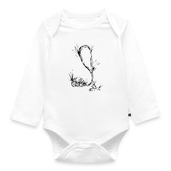 Vacuum cleaner - Organic Longsleeve Baby Bodysuit - white - Front
