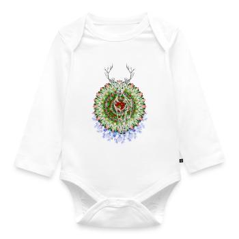 2022 Christmas 01 - Organic Longsleeve Baby Bodysuit - white - Front