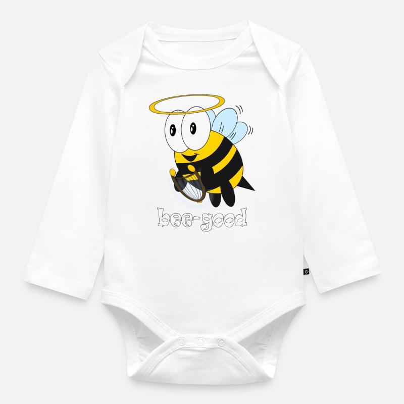 bee good - Baby Bio-Langarm-Body - Weiß