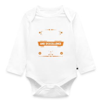 Décembre 1985 Idée Cadeau D'anniversaire 37 Ans - Body Bébé bio manches longues - blanc - Devant
