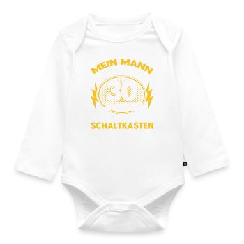 Perlenhochzeit Ehepaar 30. Hochzeitstag Geschenk - Baby Bio-Langarm-Body - Weiß - Vorne