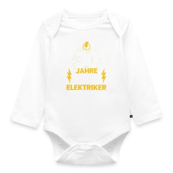 Perlenhochzeit Ehepaar 30. Hochzeitstag Geschenk - Baby Bio-Langarm-Body - Weiß - Vorne