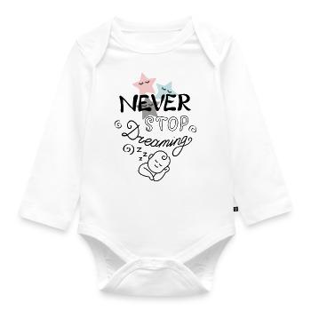 Dictons de bébé Vêtements pour bébés Vêtements pour enfants - Body Bébé bio manches longues - blanc - Devant