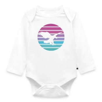 Eagle - Organic Longsleeve Baby Bodysuit - white - Front