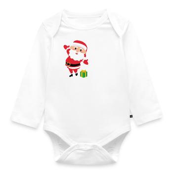 Mon premier Noël - Body Bébé bio manches longues - blanc - Devant