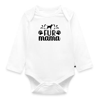 Fell-Mama - Baby Bio-Langarm-Body - Weiß - Vorne