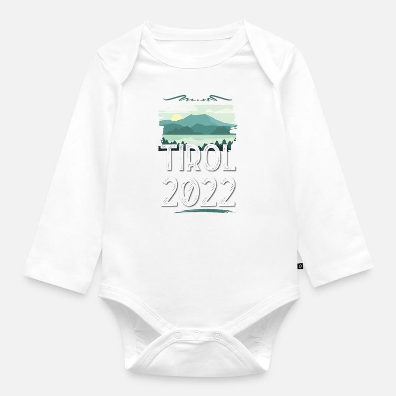 Tyrol 2022 - Body Bébé bio manches longues - blanc