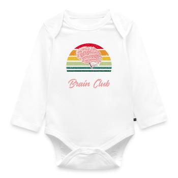 Neurobiologie Neuroscientifique Cadeau - Body Bébé bio manches longues - blanc - Devant