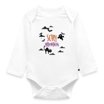 Gruseliger Mathematiker - Baby Bio-Langarm-Body - Weiß - Vorne