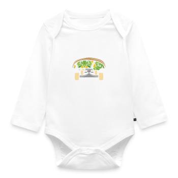 J'peux pas j'suis en skate - Body Bébé bio manches longues - blanc - Devant