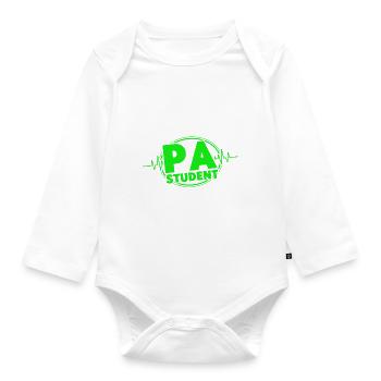 Pre-Clinic Studies Assistant Physician Gift - Organic Longsleeve Baby Bodysuit - white - Front