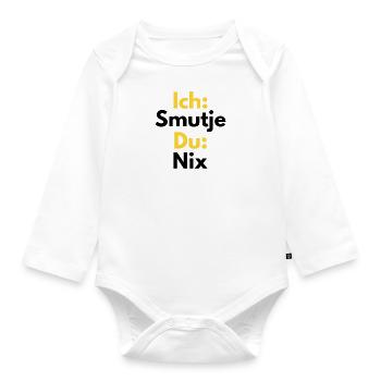 I Smutje Du Nix - Organic Longsleeve Baby Bodysuit - white - Front